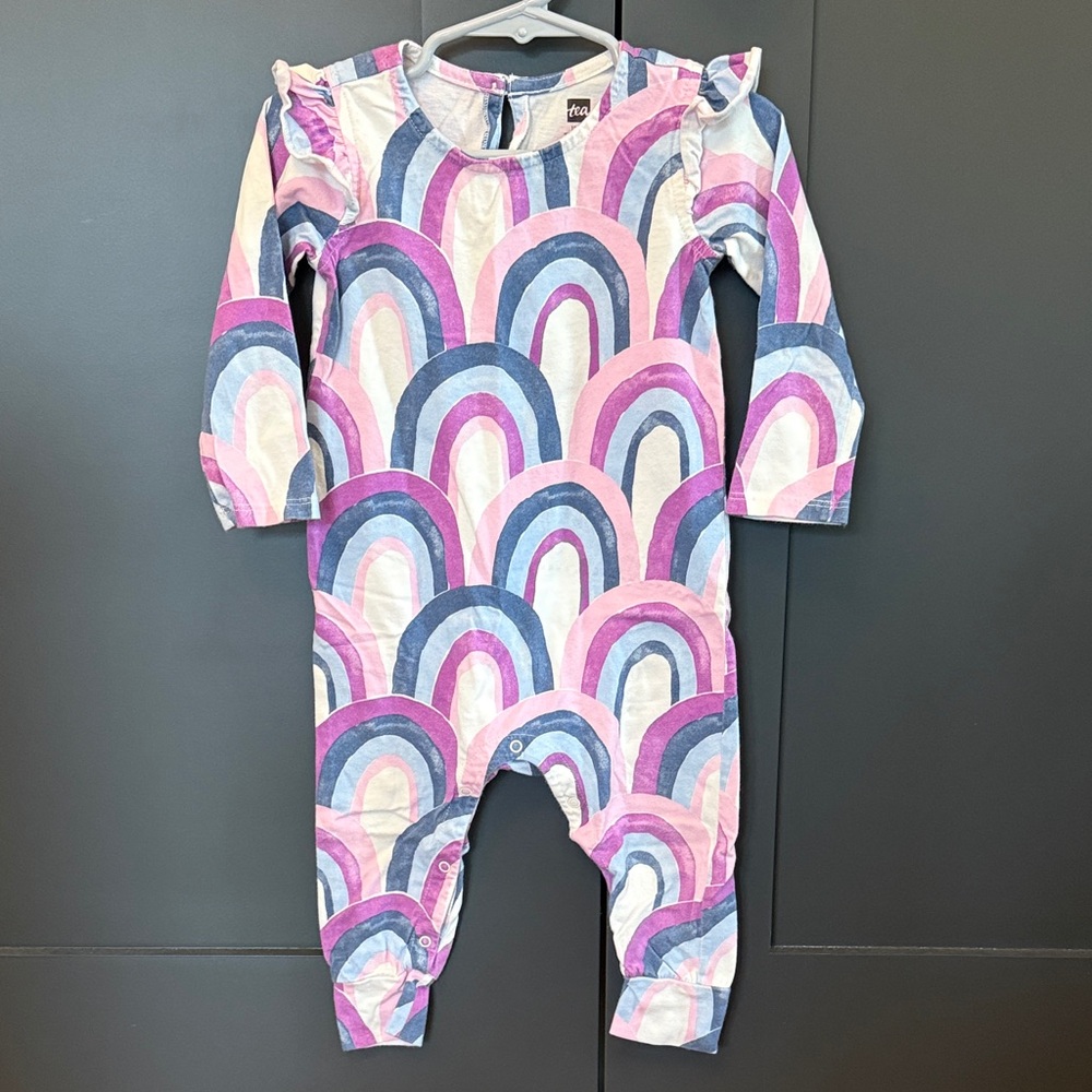 Tea Collection Girls Rainbow Jumpsuit